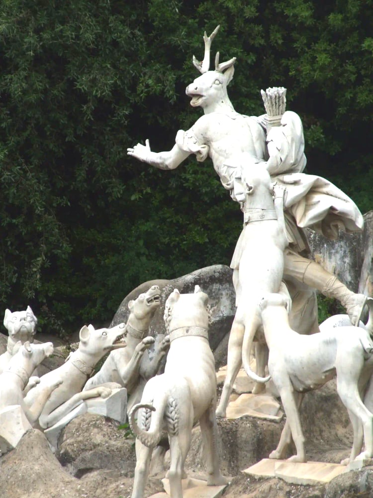 The Reggia di Caserta near Naples — the 18th-century Bourbon royal palace designed by Luigi Vanvitelli, with its 3-kilometre axial park leading to the Cascata Grande. UNESCO World Heritage 1997.